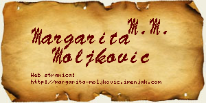 Margarita Moljković vizit kartica